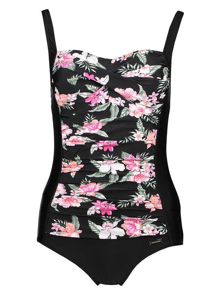 LASCANA Badeanzug in Schwarz - 46D-Cup
