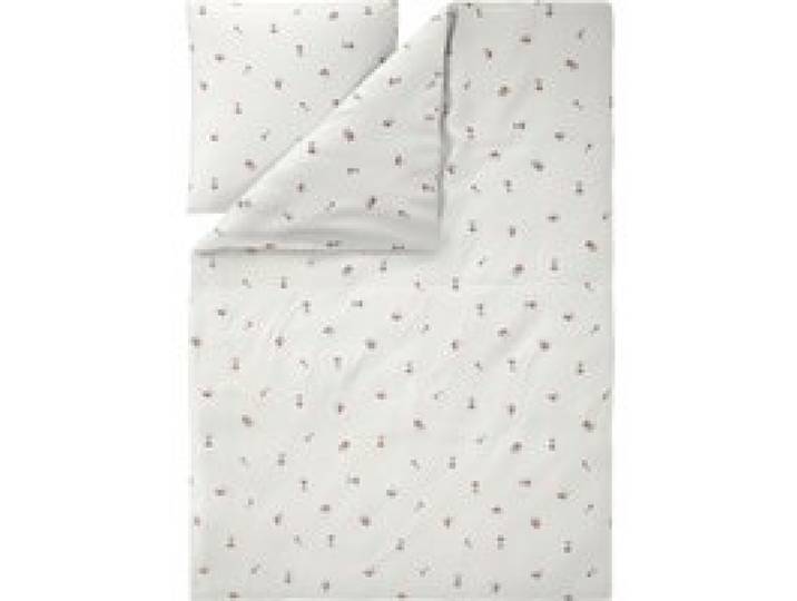 LIVARNO® Parure de lit en mousseline, 140 x 200 cm (Cerises)