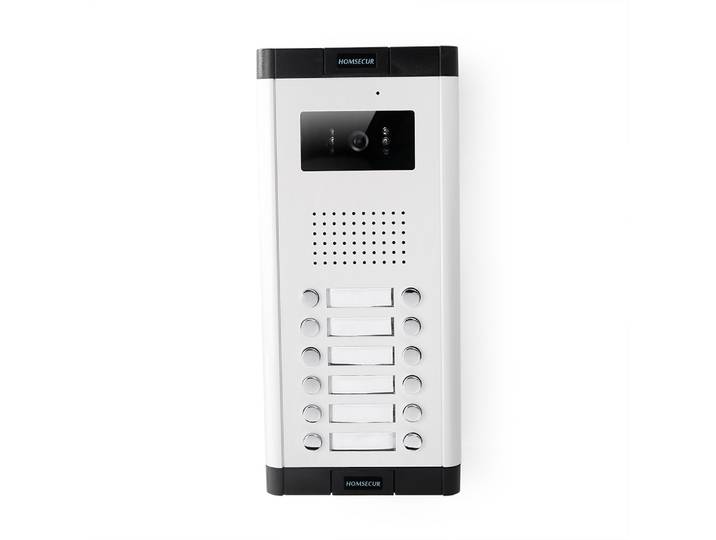 Caméra de sonnette extérieure 700TVL 520C-12 à montage encastré XC061-12 pour interphone vidéo 4 fils, sécurité domestique, 4 appartements