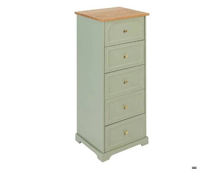 Chiffonnier Mohea vert céladon 5 tiroirs - Atmosphera Créateur d'intérieur