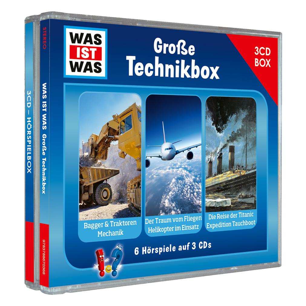 Tessloff WAS IST WAS 3-CD Hörspielbox. Grosse Technikbox (Tessloff Verlag Ragnar Tessloff GmbH & Co.KG, Deutsch) (886703-6)