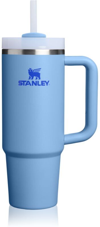 Stanley Quencher H2.O FlowState™ Tumbler gobelet en acier inoxydable avec paille medium Blue Sky 1 pcs