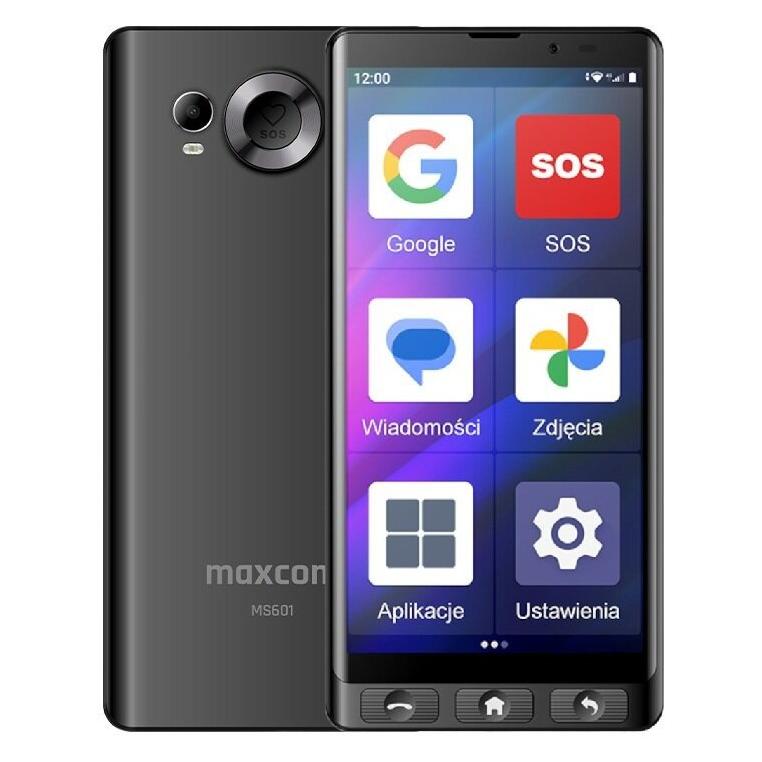 Maxcom MS601 (64 GB, Schwarz, 6", Dual SIM, 4G) (MAXCOMMS601)