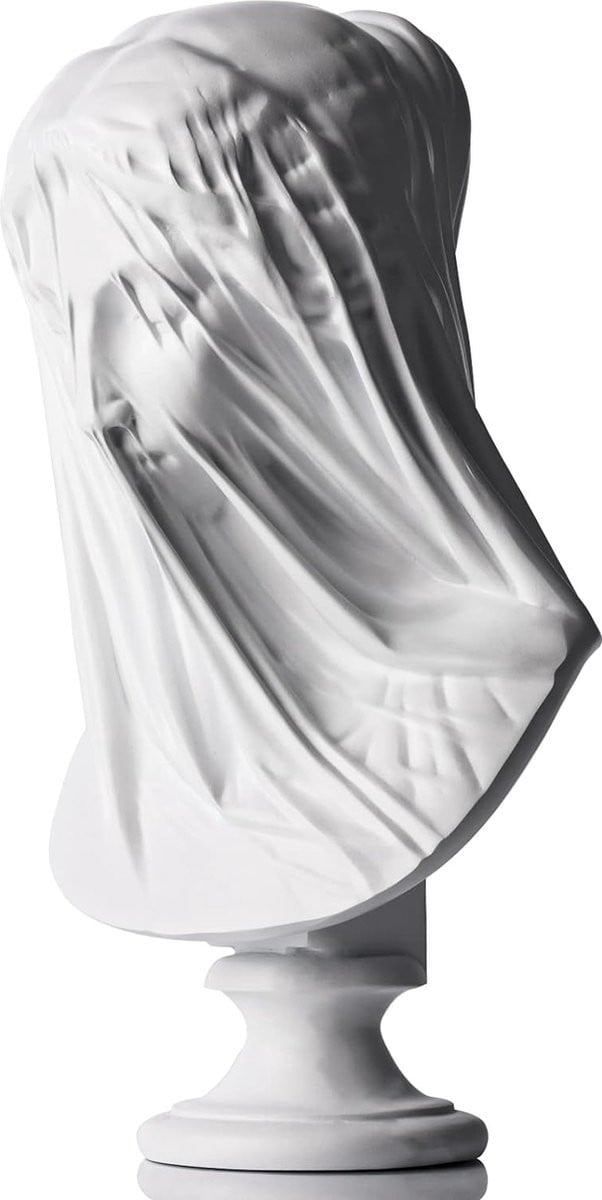Klassiek Borstbeeld Griekse Godin Wit Hoogte: 33 cm