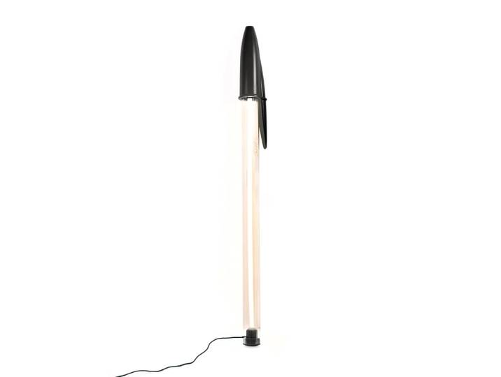SELETTI lampadaire ou lampe à suspension ou applique BIC LAMP (Noir - PC / PEHD)