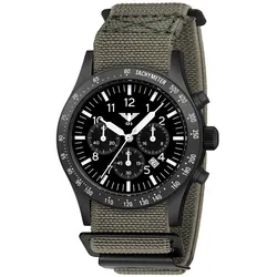 KHS PLABSSC.DFSGO Herrenuhr Platoon Solar Chronograph Grau/Schwarz