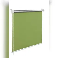 Thermorollo Verdunklungsrollo 90x200 cm grün Fensterrollo mit Thermobeschichtung  100% Abdunklung in