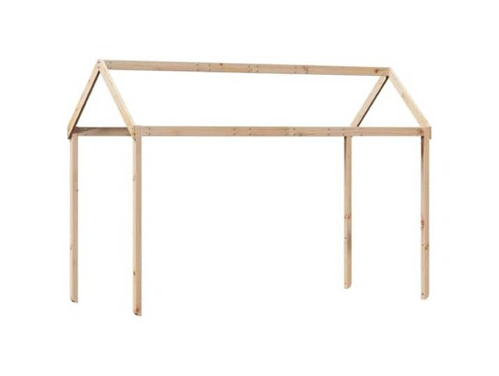 FDSAQOPT Dach für 217x85.5x154 cm Massivholz Kiefer Massivholz Kiefer, offene Seite, rustikale Maserung, nur Dach, Bett nicht enthalten