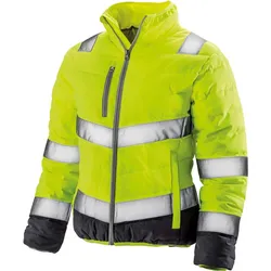 Result Safe-Guard Damen Sicherheitsjacke Übergangsjacke R325F fluorescent yellow/grey L