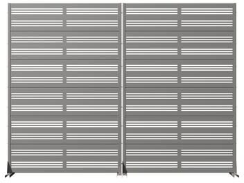 Dovelina Outdoor Privacy Screen Metal Privacy Screen Panel Free Standing