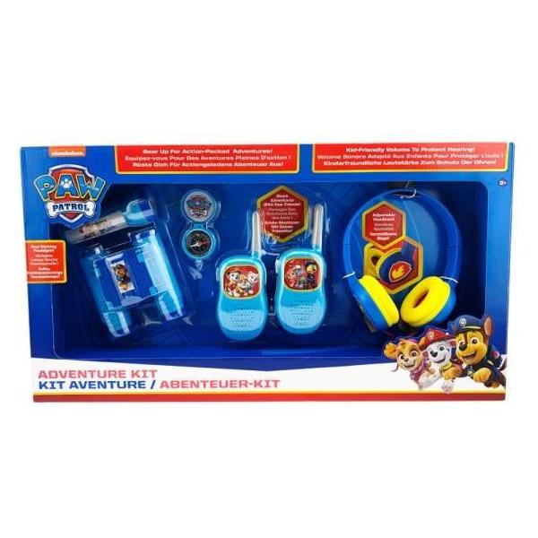 eKids Paw Patrol Set Abenteuer 5in1: Taschenlampe, Kompass, Fernglas, Walkie-Talkie, Kopfhörer PW-V302 (PW-V302)
