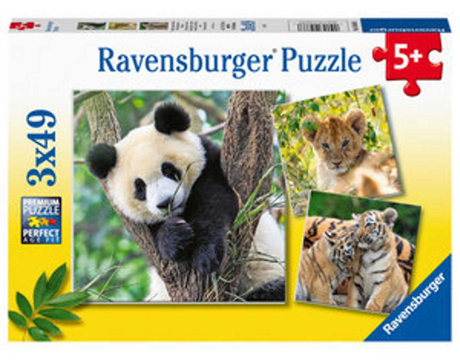 Ravensburger Puzzel Panda, Tijger en Leeuw 05666
