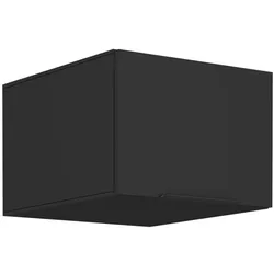 Aufsatzschrank Hochschrank 50 cm SIENA Schwarz Küchenzeile Küchenblock Küche