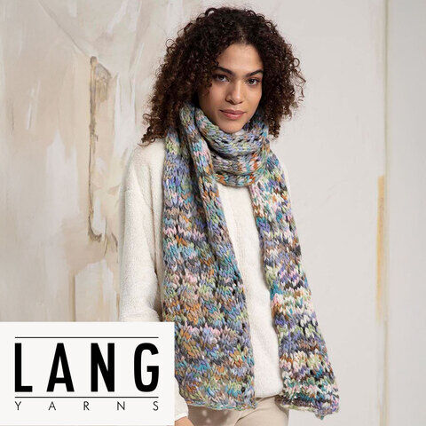 Strickanleitung – Schal aus Lang Yarns Bold Color