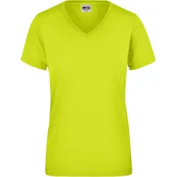 James & Nicholson Damen Signal Workwear T-Shirt JN1837 neon yellow XS