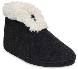 Women's Faux Wool Memory Foam Slipper Boot by GaaHuu in Black (Size M(7/8))