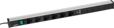 Energieleiste 836/1 für Treston Arbeitstische, 6-fach Steckdose, 1x Schalter, 2x USB-Typ A
