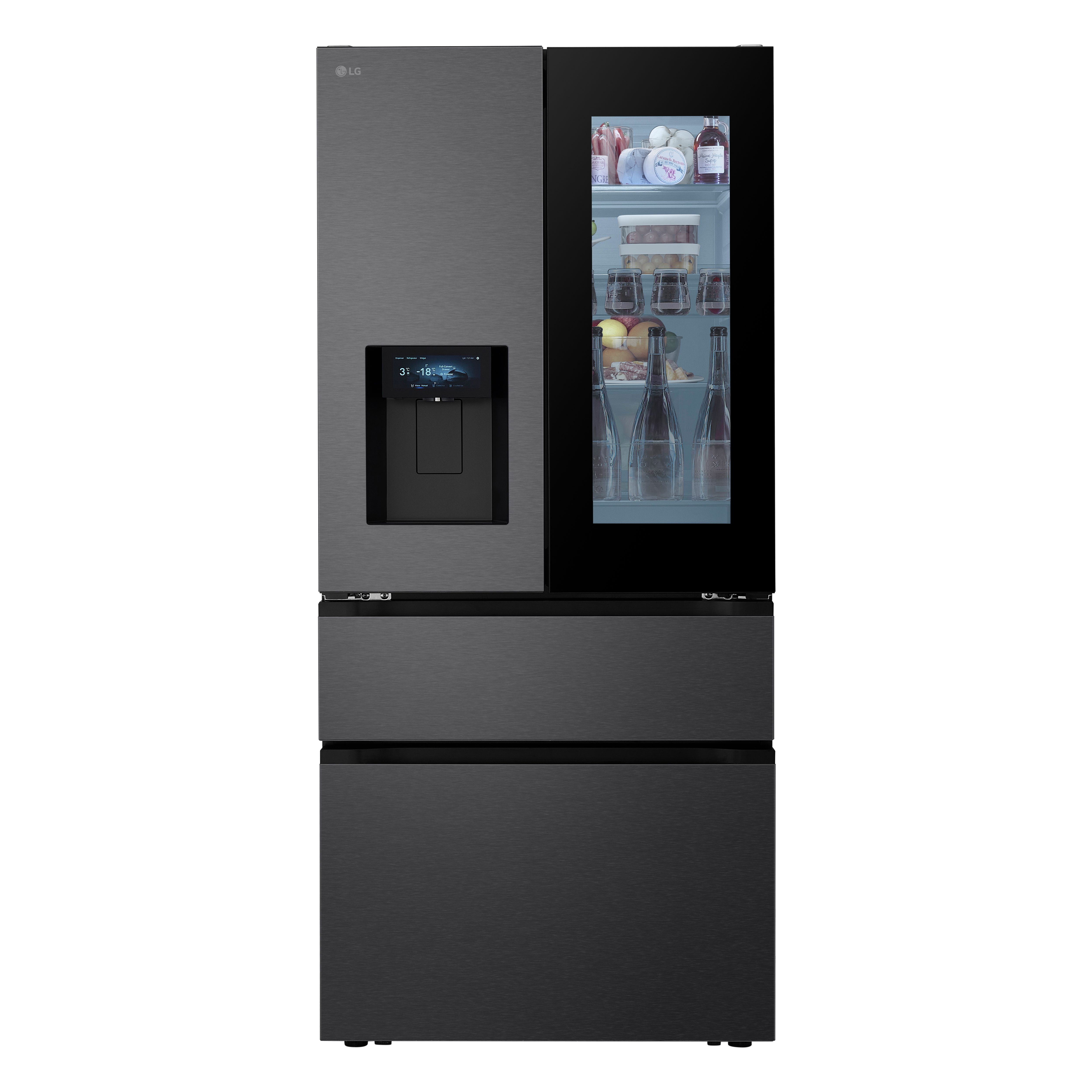 LG GMGS51DEEP Side-by-Side Kühl-/ Gefrierkombination French Door 326 l / 224 l 347 kWh NoFrost 1860 mm x 835 mm (Schwarz) jetzt zusätzlich 200¤ Cashback sichern*!