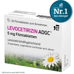 LEVOCETIRIZIN ADGC 5 mg Filmtabletten 20 St