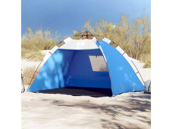 vidaXL Strandzelt 2 Personen Azurblau Quick Release Wasserdicht