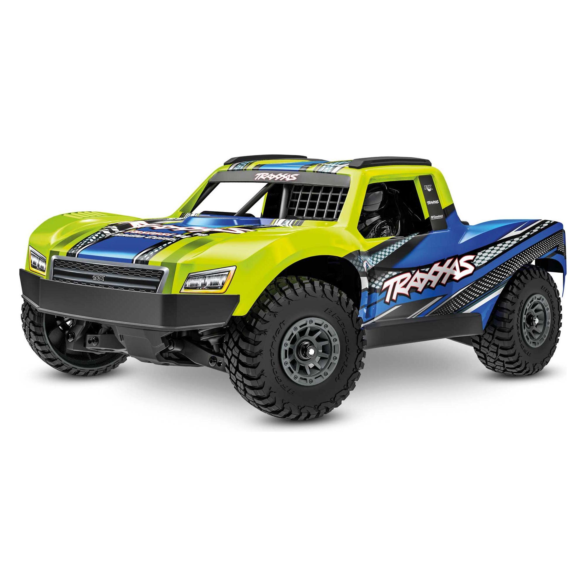 Traxxas MINI-Slash BL-2S 4x4 gelb 1/16 Short Course RTR Brushless, HD-Teile, mit 2S Lipo/Lader (RTR Ready-to-Run) (TRX108164-1-YLW)