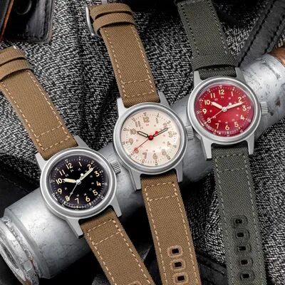 Perfect Picks Market Retro Military Watch Unisex Luxury Sport Watch With Movement vintage Red