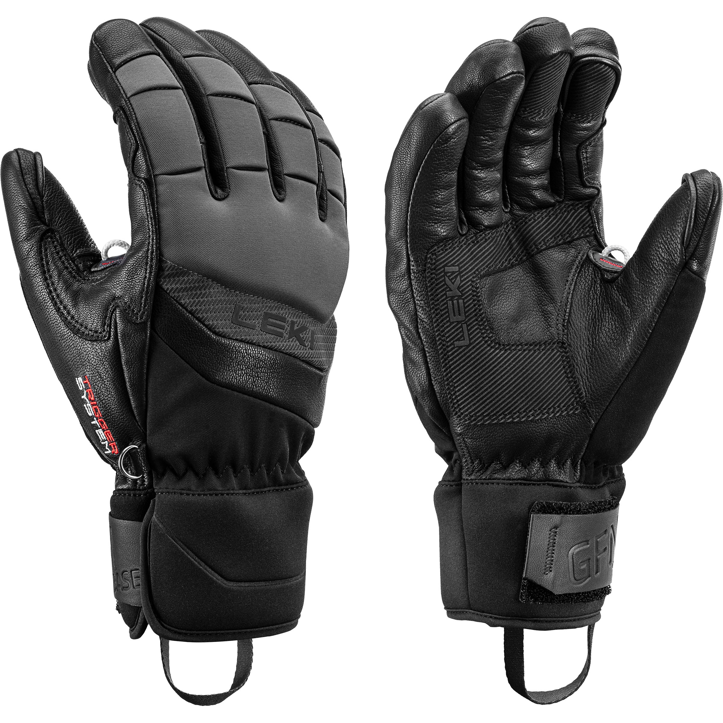 Leki Griffin Base 3D Skihandschuhe schwarz Größe 9 Skifahren Wasserabweisend Wasserabweisend