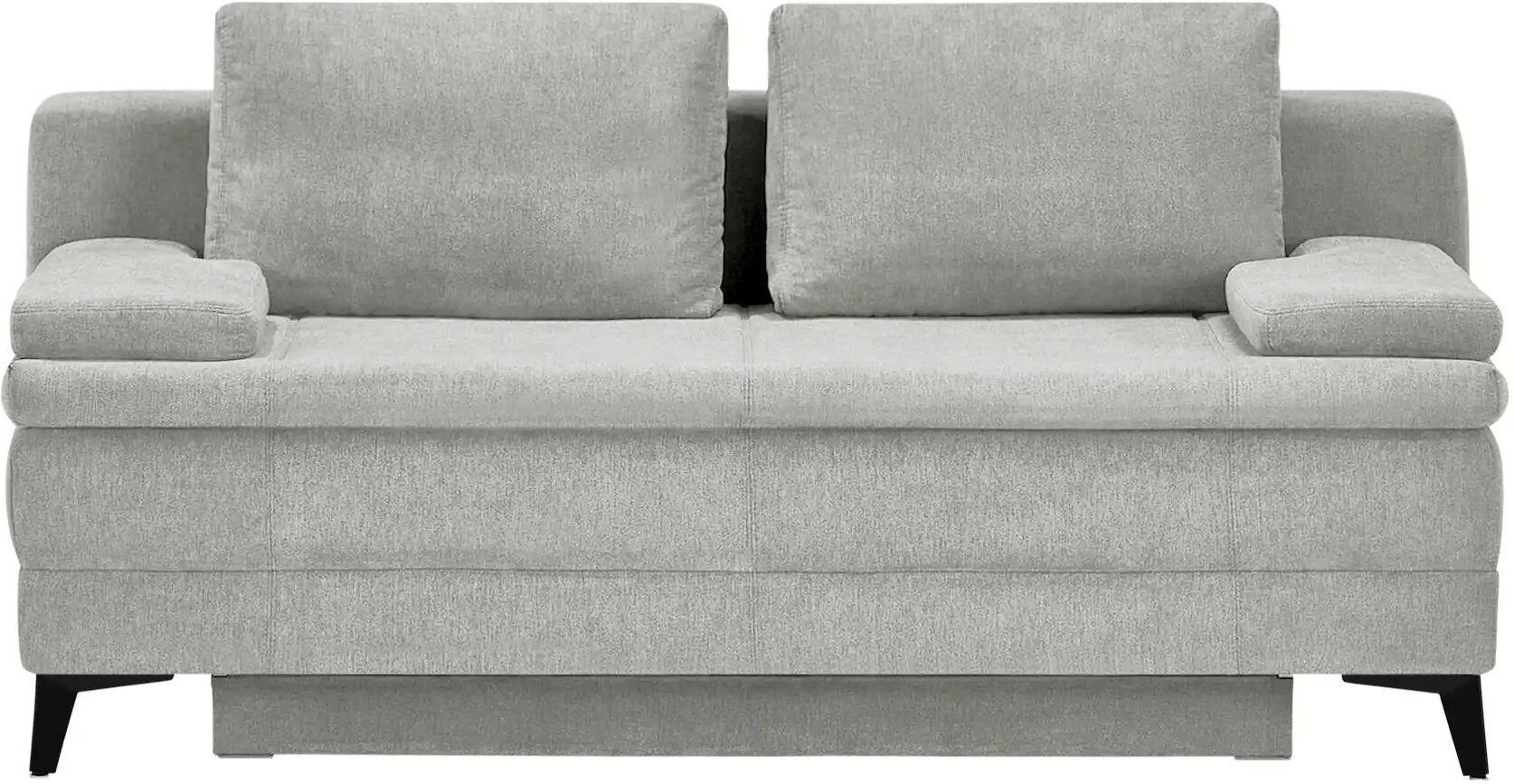 Höffner Schlafsofa Boxspring Ciri ¦ grau ¦ Maße (cm): B: 200 H: 93 T: 107.0