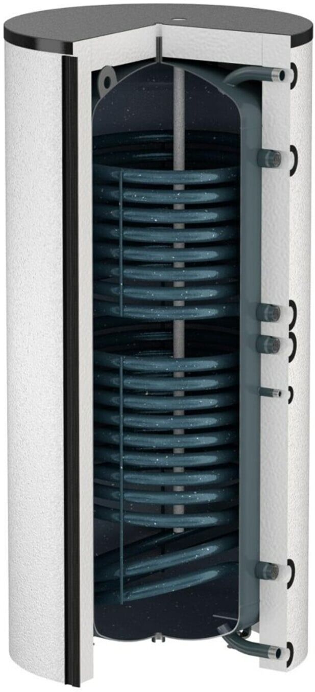 Flamco Standspeicher Duo Solar 750 l, d= 750, weiß, mit EPS-Isolierung (19320)