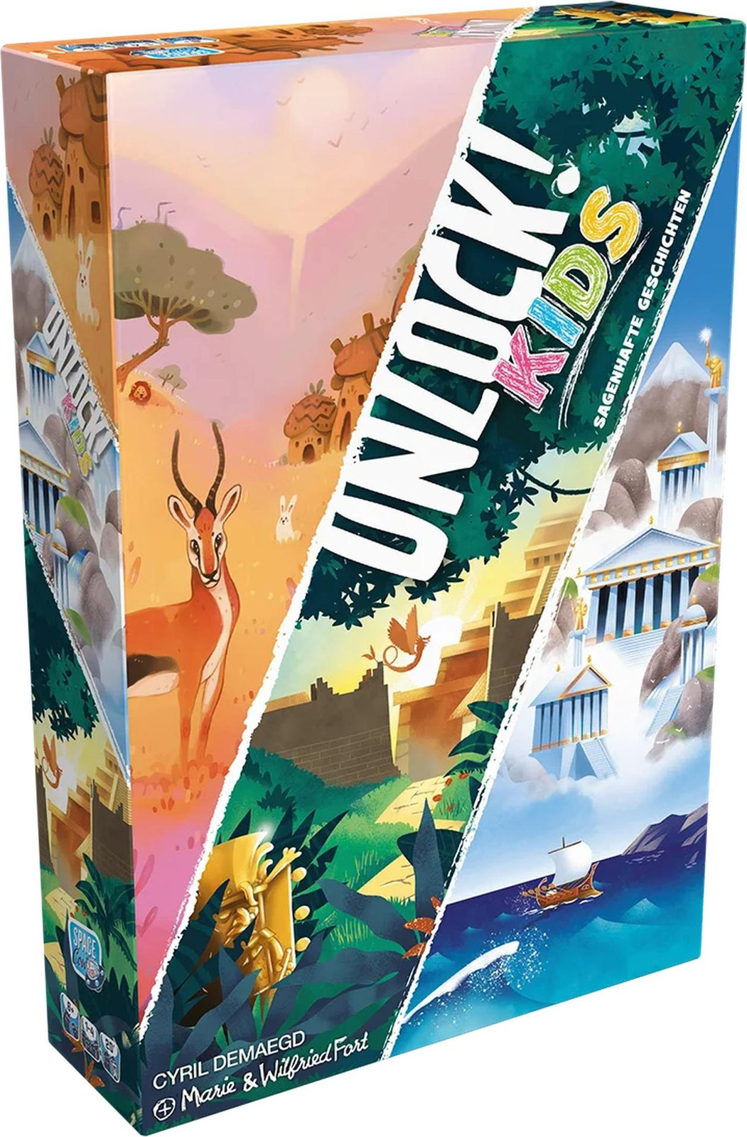 Asmodee Unlock! Kids: Fantastische Verhalen – Escape- en puzzelspel voor kinderen vanaf 6 jaar