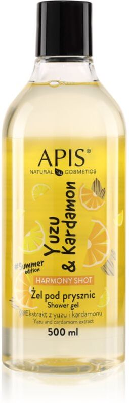 Apis Natural Cosmetics Harmony Shot Yuzu & Cardamom harmonising shower gel 500 ml