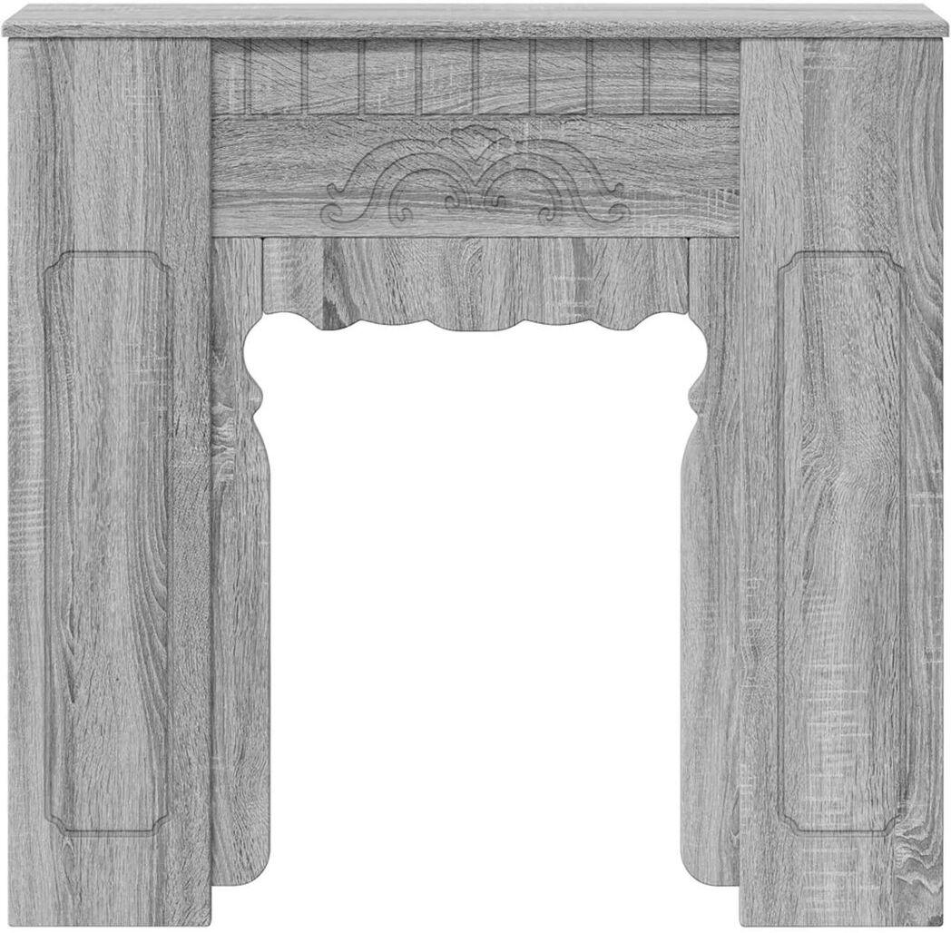 Lily Manor Fireplace Mantel Surround Grey Sonoma 89cm H X 93cm W X 20cm D