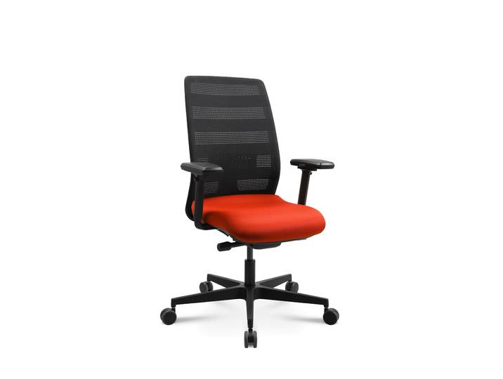 Tradingzone Air 3 Office Chair with 3D Armrests, Orange, New, Ergonomic Chair—Ideal for Flexible Work