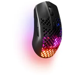 SteelSeries Aerox 3 Onyx Wireless Ultraleichte Gaming Maus(2022) - kabellos, BT & 2,4Ghz, 18.000 CPI TrueMove Air optischer Sens