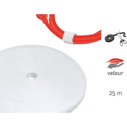 LTC 1220 PRO - Klettbandrolle Dual, 25m, weiß