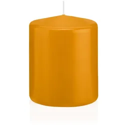 Wiedemann Kerzen Große Stumpenkerzen Natur Ø 78 x 100 mm, 8 Stück, 45 Brenndauer