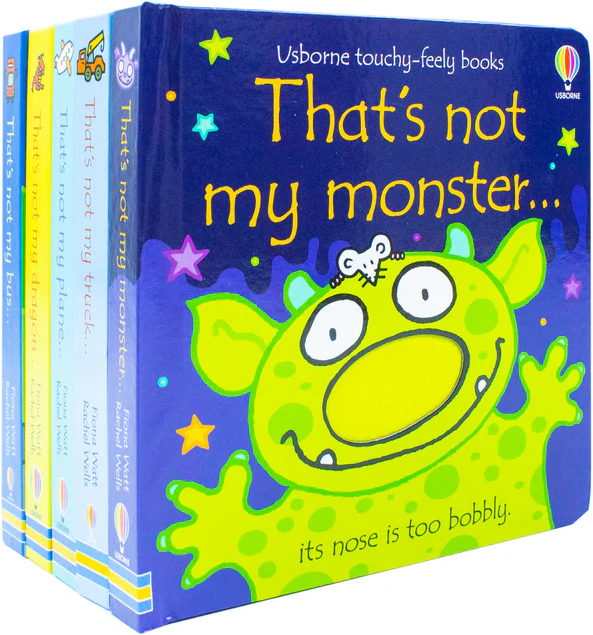 Usborne Touchy-Feely Books That's Not my... Collection 2: 5 Books Set (Truck, Plane, Monster, Dragon, Bus)
