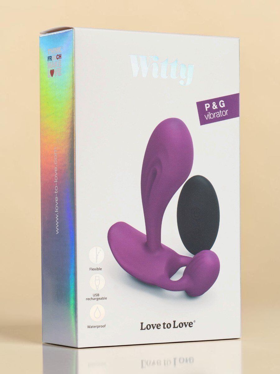 Love to Love Vibromasseur Witty avec télécommande pour stimulation G-spot et P-spot
