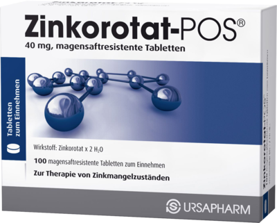 URSAPHARM Arzneimittel GmbH ZINKOROTAT POS magensaftresistente Tabletten 100 St 06340903