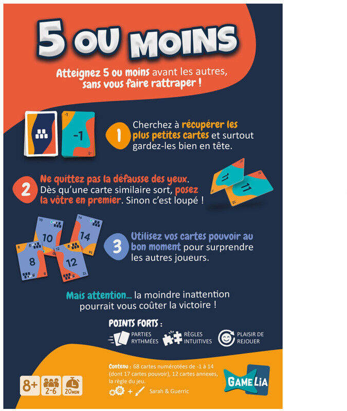 Gamelia 5 ou Moins