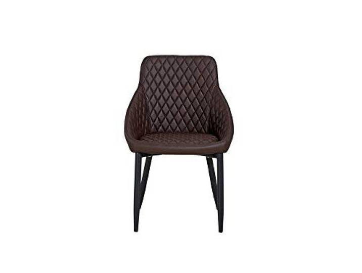 Homemania HOMCN_1174 Stuhl Auriga, Braun aus Metall, Stoff, 55 x 55 x 86 cm