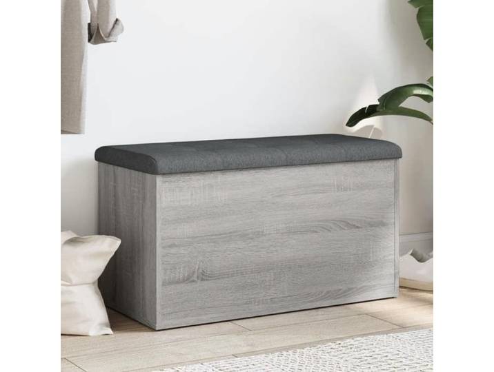 Gris Banc de rangement sonoma gris 82x42x45 cm Bois d'ingénierie - Banc coffre H10640