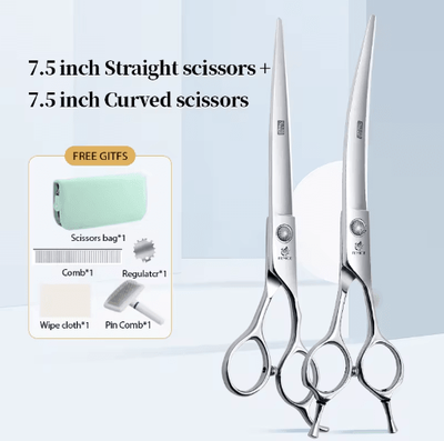 Inspire Picks Fenice Professional Pet Grooming Shears Set For Dogs & Cats 75z75w