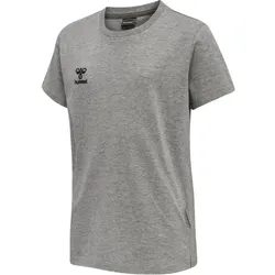 hummel Hmlmove Grid Cotton T-Shirt S/S Kid Kinder - grey melange