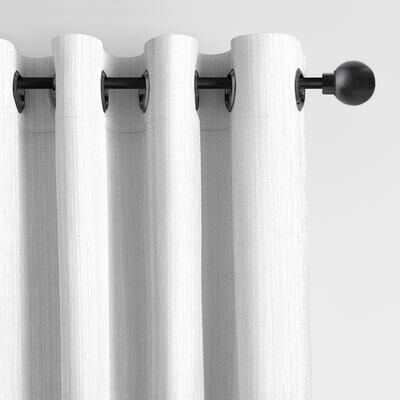 6ix Tailors Payton White Grommet Top Drapery Panels Set of 2