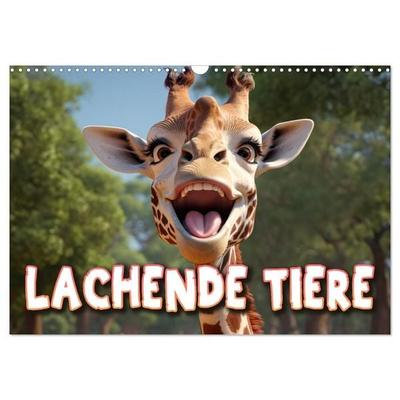 Lachende Tiere (Wandkalender 2027 DIN A3 quer), CALVENDO Monatskalender