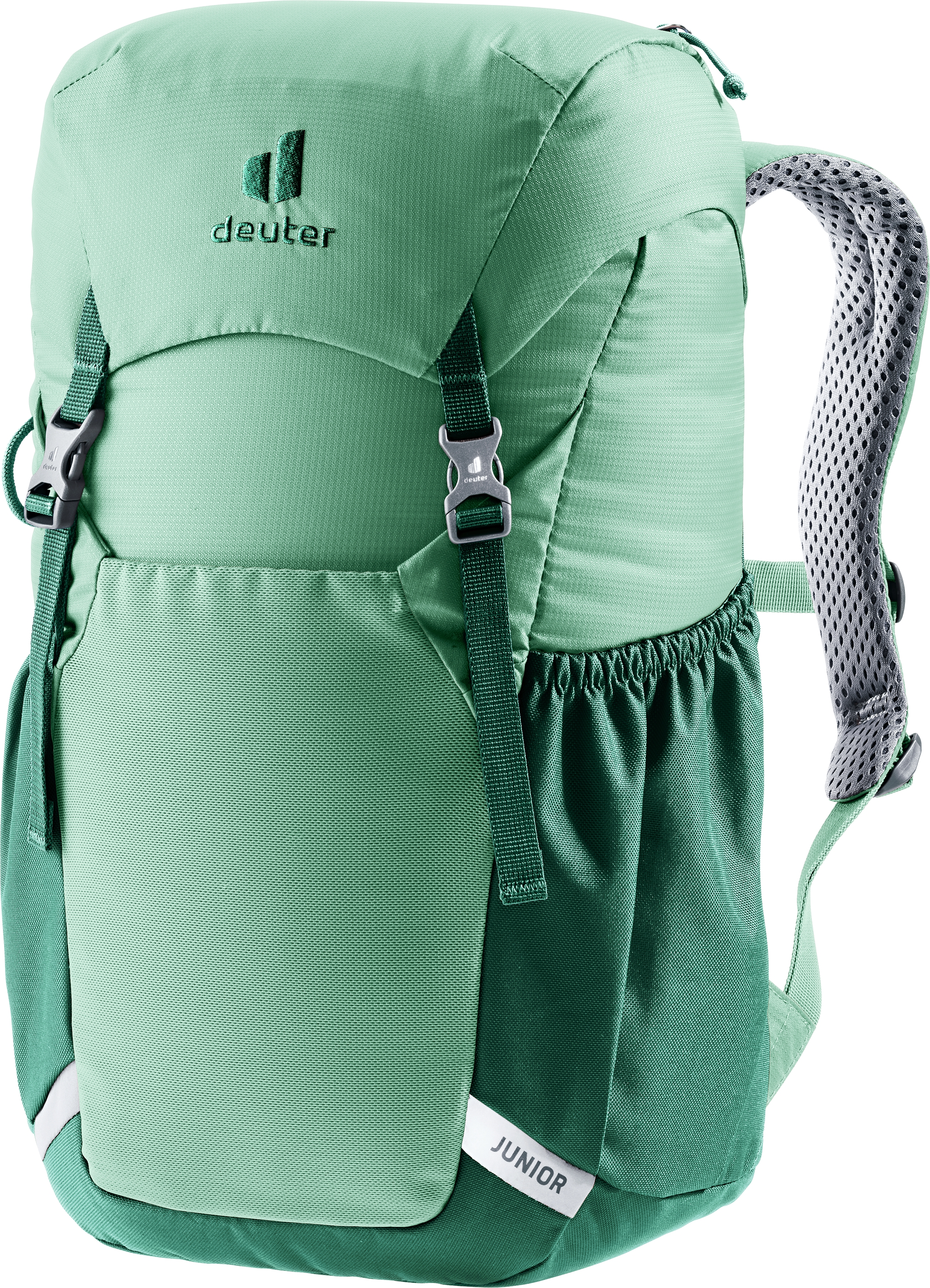 Kinderrucksack DEUTER "JUNIOR 18 L", grün (spearmint, seagrün), Rucksäcke, Kinder, B/H/T: 23cm x 41cm x 20cm, Obermaterial: 100% Polyamid, unifarben, Kinderrucksack, für Kinder und Jugendliche, mit 18 Liter Volumen, B:23cm H:41cm T:20cm spearmint, seagrün