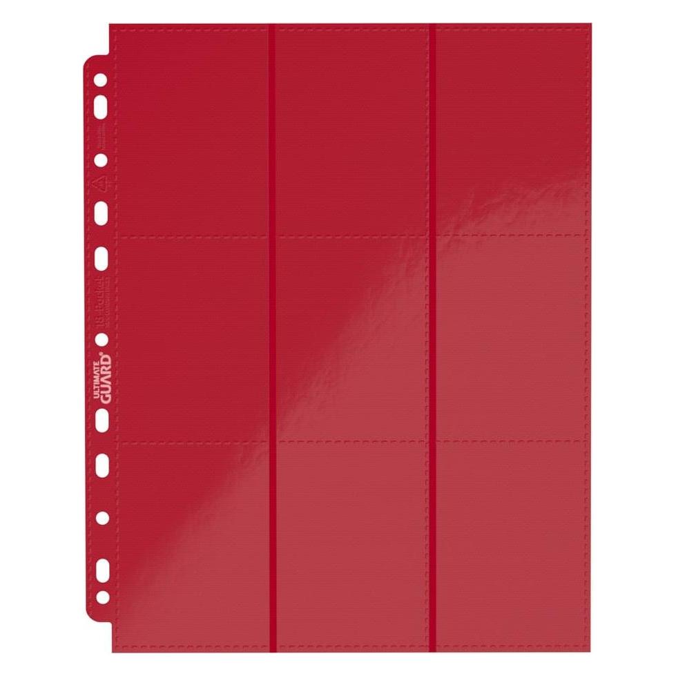 Ultimate Guard UGD010407 - 18-Pocket Side-Loading Pages (10), rot (UGD010407)