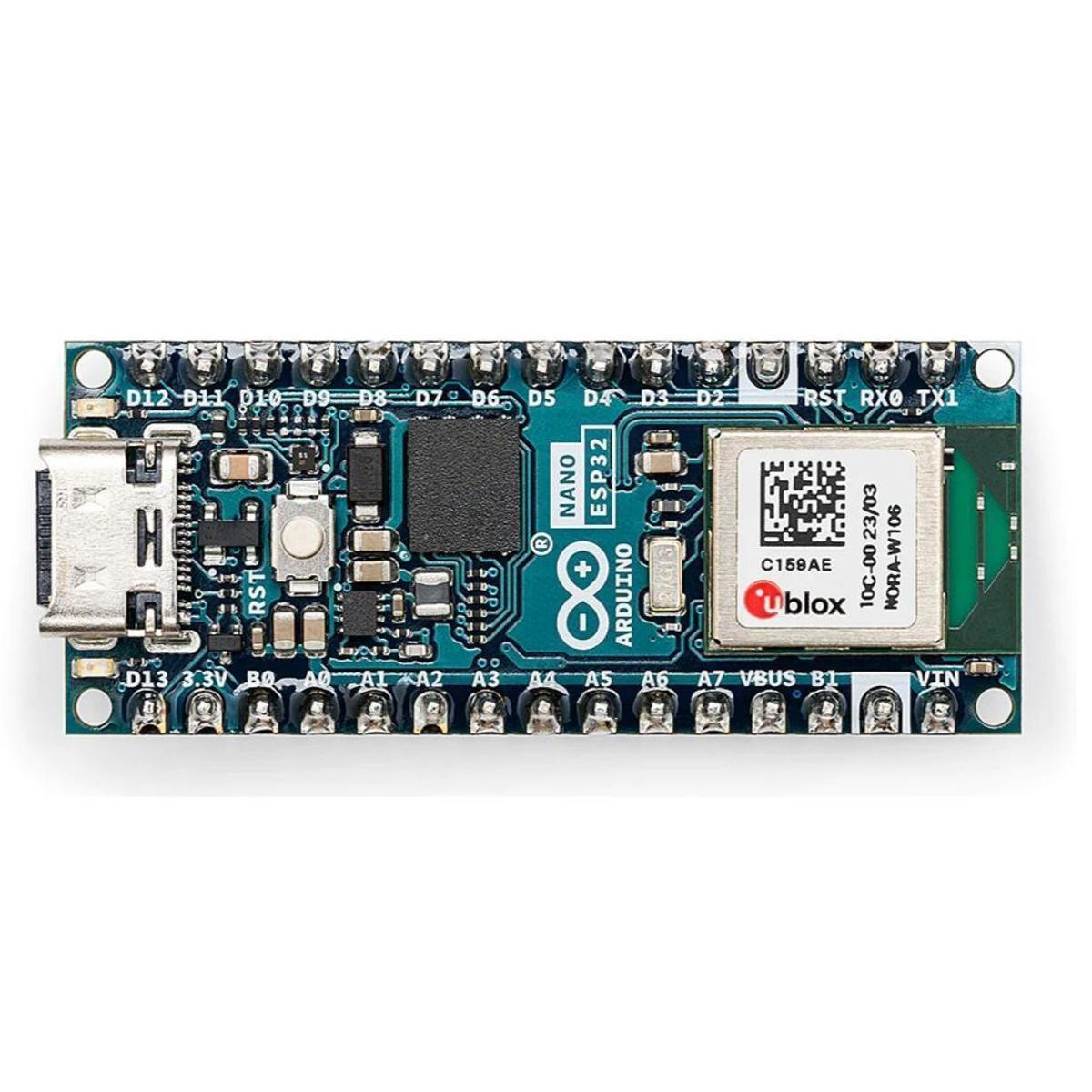 Arduino Nano ESP32 met aansluitpinnen