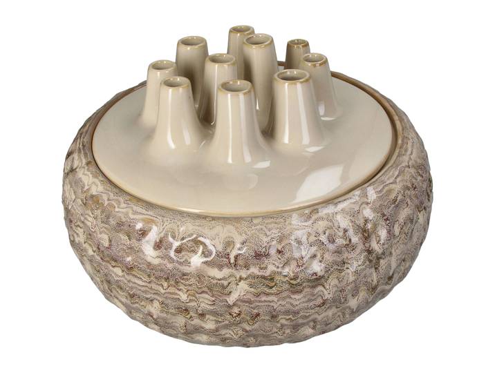 Vase Myko sand Steingut D 35.5 H 25 cm